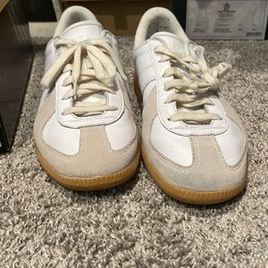 White adidas German army trainers